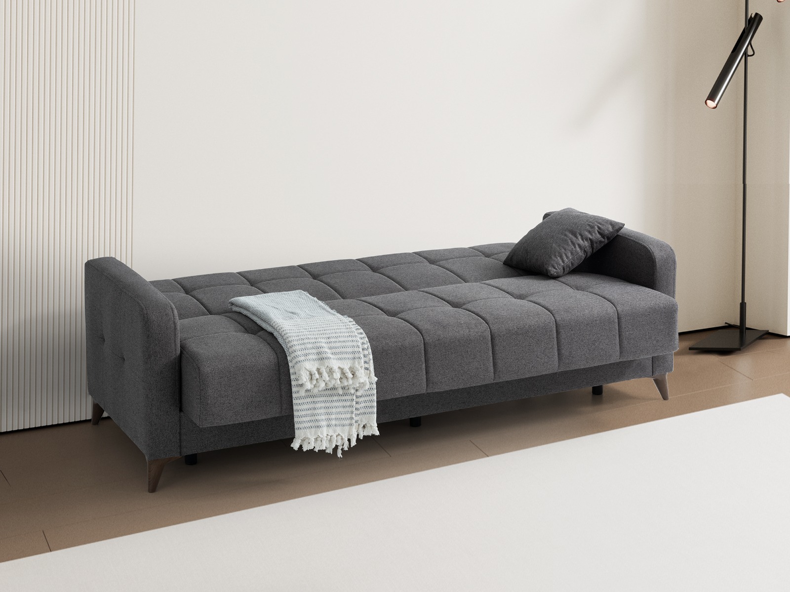 Trend Yatak Alya Modern Lüks Üçlü Kanepe - Yüksek Konfor Sırt Destekli Koltuk - Alternatif Görsel 3