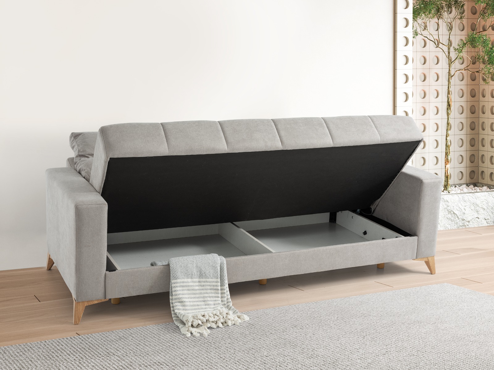 Trend Yatak Bergama Modern Lüks Üçlü Kanepe - Ergonomik Konfor Koltuk - Alternatif Görsel 3