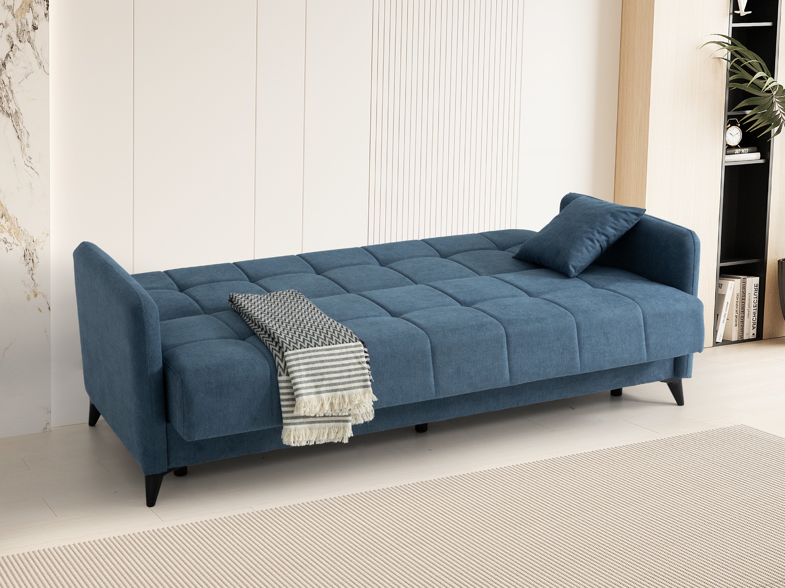 Trend Yatak Dora Modern Lüks Üçlü Kanepe - Yüksek Sırt Destekli Koltuk - Alternatif Görsel 3
