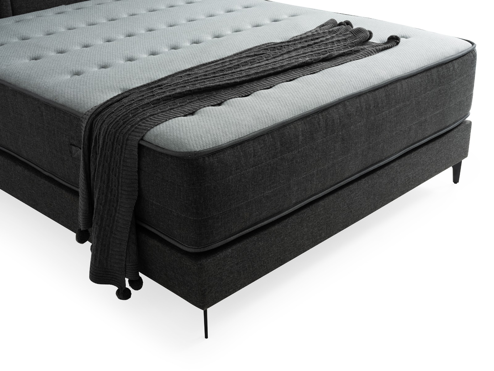 Trend Yatak Magnetic Black Antistres Çift Taraflı Pocket Yaylı Yatak - Alternatif Görsel 4