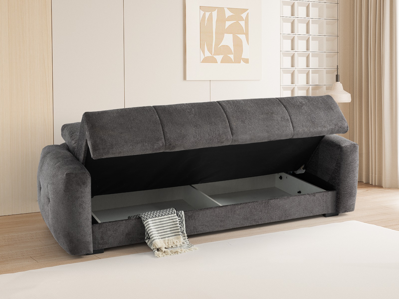Trend Yatak Paris Modern Lüks Üçlü Kanepe - Konfor Koltuk - Alternatif Görsel 3