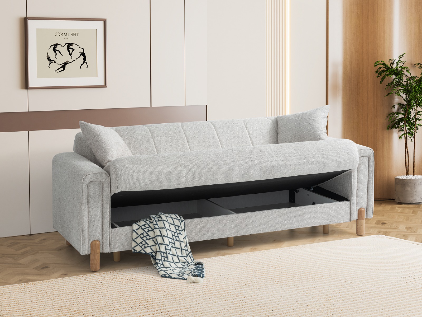 Trend Yatak Royal Avangart Modern Lüks Üçlü Kanepe - Saray Konforu - Alternatif Görsel 2
