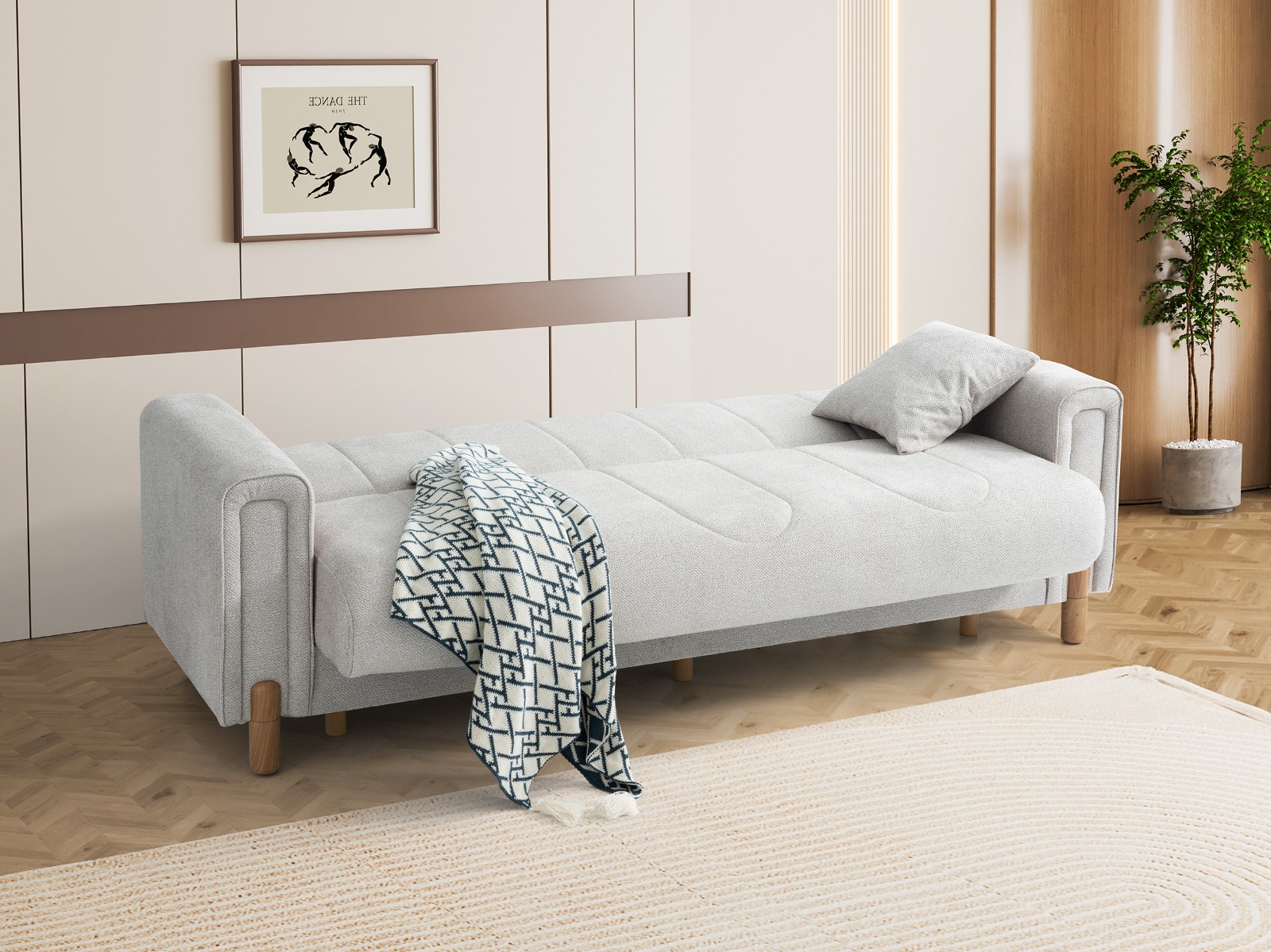 Trend Yatak Royal Avangart Modern Lüks Üçlü Kanepe - Saray Konforu - Alternatif Görsel 3